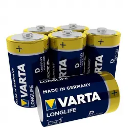 Varta Longlife Pack 6 Pilas Alcalinas D LR20
