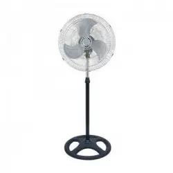 Ventilador De Pie 18' Pulgadas Metálico Aspa Acero Giratorio 80w