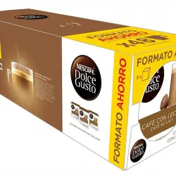 Cápsulas monodosis - Dolce Gusto Café con leche, Pack de 3 cajas 16 cápsulas (48 en total)