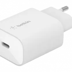 Cargador - Belkin WCA004VF1MWH-B6, USB-C, Para Dispositivos Habilitados Con Potencia 25 W, Blanco