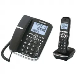 Daewoo DTD-5500 Teléfono DECT + Teléfono Fijo Negro