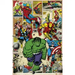 Erik Maxi Póster Marvel Comic Here Come The Heroes 91.5x61cm