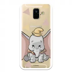 Funda Oficial Disney Dumbo Silueta Transparente Para Samsung Galaxy A6 2018