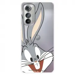 Funda Para Motorola Edge 30 Oficial De Warner Bros Bugs Bunny Silueta Transparente - Looney Tunes