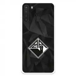 Funda Para Samsung Galaxy A21 Del Académica De Coimbra Escudo Fondo Negro - Licencia Oficial Académica De Coimbra