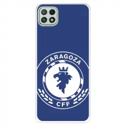 Funda Para Samsung Galaxy A22 5g Del Zaragoza Cf Femenino Escudo Grande Fondo Azul - Licencia Oficial Zaragoza Cf Femen