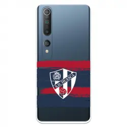 Funda Para Xiaomi Mi 10 Del Huesca Rayas Transparente - Licencia Oficial Sd Huesca