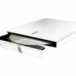 Grabadora de DVD - ASUS SDRW-08D2S-U, Slim retail, Externa, Windows y Mac OS, blanco