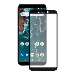 Ksix Protector de Pantalla Cristal Templado para Xiaomi Mi A2 Negro