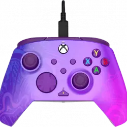 Mando - PDP XX RWCPFL, Xbox Series X Rematch Wired Controller Purple Fade Licenciado, Morado