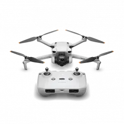 Mini Drone - DJI 3, Control remoto RC, 48 megapixel, 38 min, Vídeo 4K, Gris