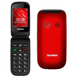 Telefunken S440 Teléfono para Mayores Rojo