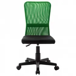VidaXL Silla de Oficina Malla Negra/Verde