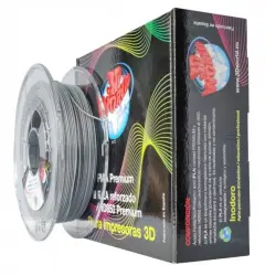 3D World Bobina de Filamento PLA Premium 1.75mm 500gr Gris Nube