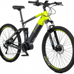 Bicicleta eléctrica - Youin MTB Mont Blanc, Potencia 250W, Velocidad 25 km/h, Autonomía 95 km, Amarillo y negro