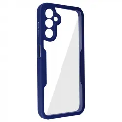 Carcasa Para Samsung Galaxy A14 Plexiglás Y Polímero Contorno Azul