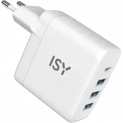 Cargador - ISY IWC-4045, USB-C, 45 W, Blanco