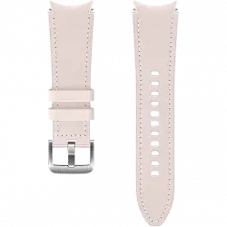 Correa - Samsung Hybrid Leather Band, Para Galaxy Watch 4, S/M, 20 mm, Cuero/Fluoroelastómero, Rosa
