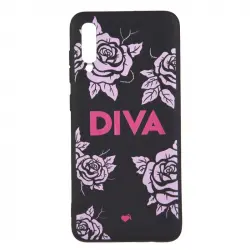 Funda Diva Silicona Negra Para Samsung Galaxy A50 - Oficial De La Vecina Rubia