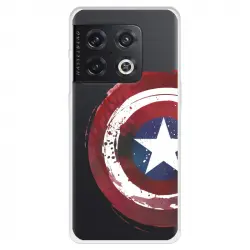 Funda Para Oneplus 10 Pro Oficial De Marvel Capitán América Escudo Transparente - Marvel