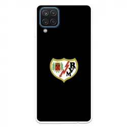 Funda Para Samsung Galaxy A12 Del Rayo Vallecano Escudo Fondo Negro - Licencia Oficial Rayo Vallecano