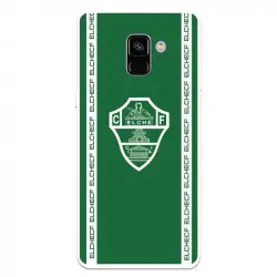 Funda Para Samsung Galaxy A8 Plus 2018 Del Elche Cf Escudo Fondo Verde Escudo Fondo Verde - Licencia Oficial Elche Cf