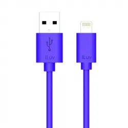 Iluv Cable Lightning a USB 2.0 Macho/Macho 1m Lila