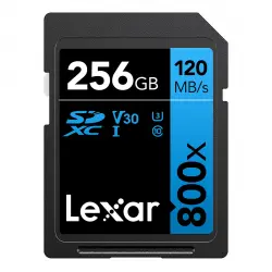 Lexar - Tarjeta De Memoria SDXC 256GB 800x Serie BLUE