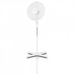 MPM MWP-17 Ventilador de Pie Oscilante con Altura Ajustable 3 Velocidades 50W Blanco