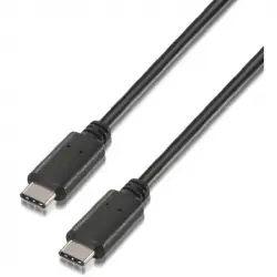 Nanocable Cable USB 2.0 Tipo C a USB Tipo C Macho/Macho Negro 1m