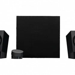 Sistema de altavoces multimedia - Logitech Z533, con Subwoofer, 2.1, 120 vatios, Conexiones 3,5 mm y RCA, Control sonido, Negro