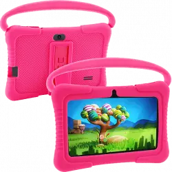 Tablet - DAM K705, Rosa y Negro, 32 GB, 7" WSVGA, 2 GB RAM, Allwinner A133, Android