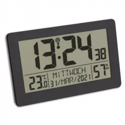 TFA-Dostmann 60.2557.01 Reloj Despertador Digital Negro