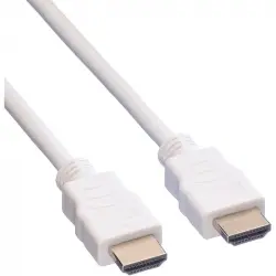 Value Cable HDMI 3D 4K Alta Velocidad con Ethernet Macho/Macho 3m Blanco