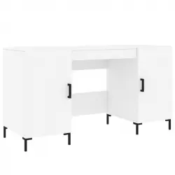 Vidaxl Escritorio Madera De Ingeniería Blanco 140x50x75 Cm