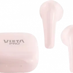 Auriculares True Wireless - Vieta Pro Fit, Hasta 20hs, BT 5.0, IPX4, Touch control, Rosa