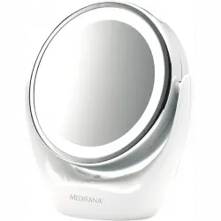 Espejo lumínico - Medisana CM 835, LED, 5 aumentos, Giratorio, Blanco