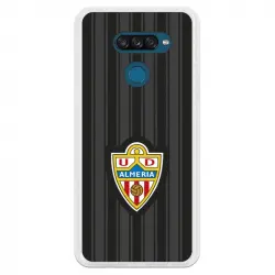 Funda Para Lg K50s Del Almería Fondo Negro - Licencia Oficial Ud Almería