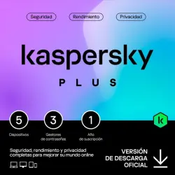Kaspersky Plus 5 Dispositivos Licencia Digital 1 Año