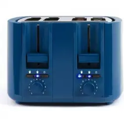 Tostadora - 4 Ranuras - Azul Livoo Dod167b