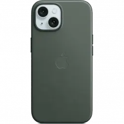 APPLE Funda de trenzado fino con MagSafe para iPhone 15, Verde perenne