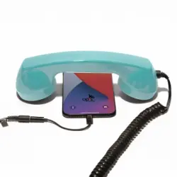 Auricular Retro Por Móviles (iphone) Turquesa