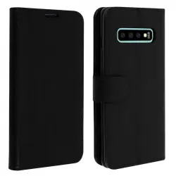 Avizar Funda Tipo Libro Cartera Negra para Samsung Galaxy S10