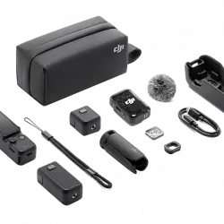 Cámara deportiva - DJI Osmo Pocket 3 Creator Combo, 4K/120 fps, Pantalla giratoria 2", CMOS de 1", Estabilización mecánica ejes, Negro