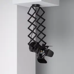 Efectoled Lámpara De Techo De Metal Kurangna Negro