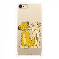 Funda Oficial Disney Simba Y Nala Transparente Para Iphone 7 - El Rey León