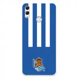 Funda Para Huawei P Smart 2019 Del Real Sociedad De Fútbol Real Rayas Verticales - Licencia Oficial Real Sociedad De Fú