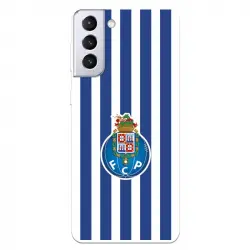 Funda Para Samsung Galaxy S21 Plus Del Fútbol Club Oporto Escudo Rayas - Licencia Oficial Fútbol Club Oporto