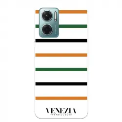 Funda Para Xiaomi Redmi 10 5g Del Venezia Football Club Fondo Blanco Rayas - Licencia Oficial Venezia Football Club