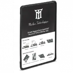 Funda Tablet - Maillon Street Rugged Cover, Para iPad 10.2” 7th Generation, Gris, Negro
